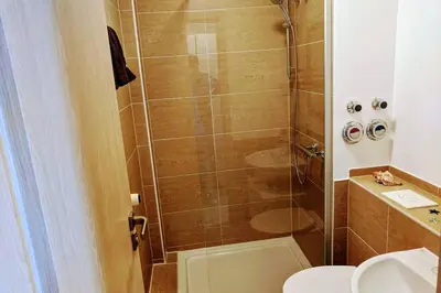 Ein Badezimmer in der Unterkunft Altstadt Appartement Goslar