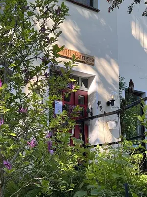 Ein Garten an der Unterkunft Pension Villa Pangea