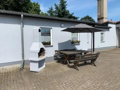 Ein Patio oder anderer Außenbereich in der Unterkunft Ferienwohnung Römmer
