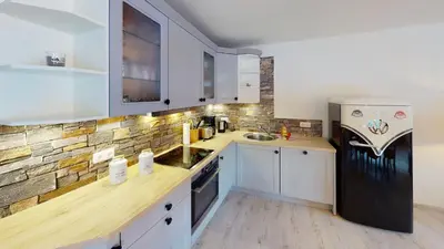 Küche/Küchenzeile in der Unterkunft Ferienhaus Siesta Hahnenklee mit großem Grundstück