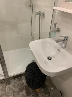 Ein Badezimmer in der Unterkunft ferienapartment hahnenklee Apart.2