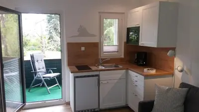 Küche/Küchenzeile in der Unterkunft Appartement An der Radau