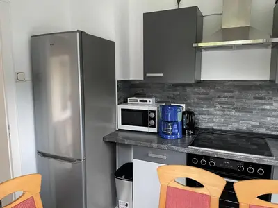 Küche/Küchenzeile in der Unterkunft Ferienhaus Bockswiese