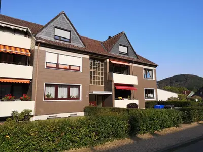 Das Gebäude in dem sich die Ferienwohnung befindet