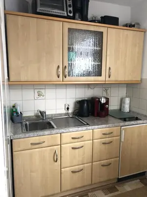 Küche/Küchenzeile in der Unterkunft Ferienwohnung Rapunzel