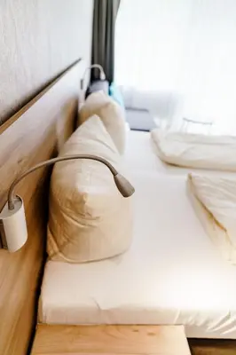 Ein Bett oder Betten in einem Zimmer der Unterkunft Haus am See Luxury HS 225 B