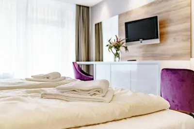 Ein Bett oder Betten in einem Zimmer der Unterkunft Haus am See Luxury HS 226 B