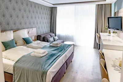 Ein Bett oder Betten in einem Zimmer der Unterkunft Haus am See HS 232