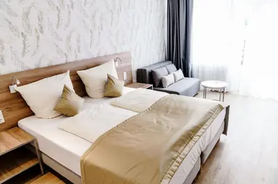 Ein Bett oder Betten in einem Zimmer der Unterkunft Haus am See Luxury HS 949 B