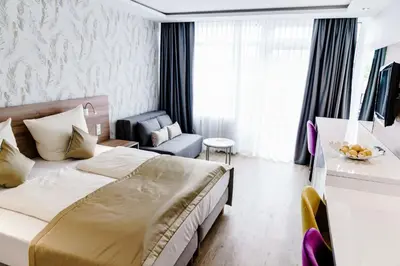 Ein Bett oder Betten in einem Zimmer der Unterkunft Haus am See Luxury HS 949 B