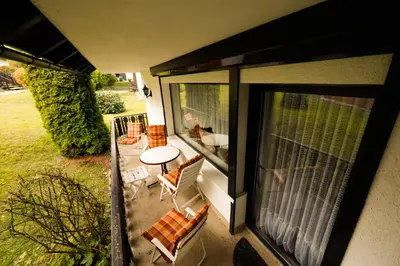 Ein Garten an der Unterkunft Ferienwohnung Momo