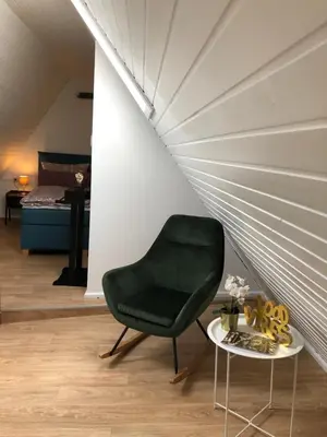Ein Bett oder Betten in einem Zimmer der Unterkunft Suite Apartment Quedlinburg Schlosspfad