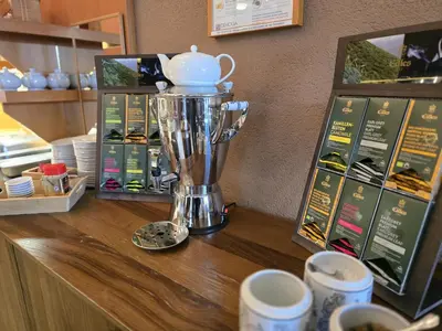 Kaffee-/Teezubehör in der Unterkunft Hotel Zur Goldenen Sonne