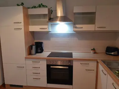 Küche/Küchenzeile in der Unterkunft Ferienwohnung Harzmonie