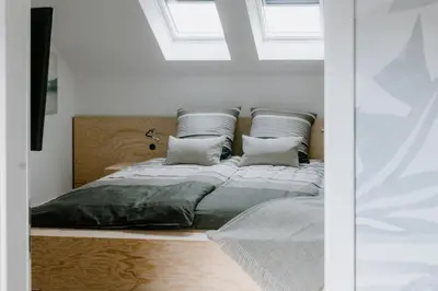 Ein Bett oder Betten in einem Zimmer der Unterkunft Appartement Am Salzbergtal