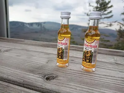 Ein allgemeiner Bergblick oder ein Berglick von der Ferienwohnung aus