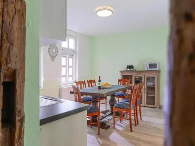Küche/Küchenzeile in der Unterkunft Half-timbered dream apartment, Wernigerode