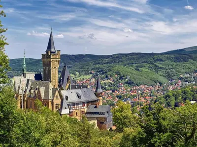 Ein allgemeiner Bergblick oder ein Berglick von der Ferienwohnung aus