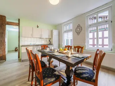Küche/Küchenzeile in der Unterkunft Ferienwohnung Fachwerktraum, Wernigerode