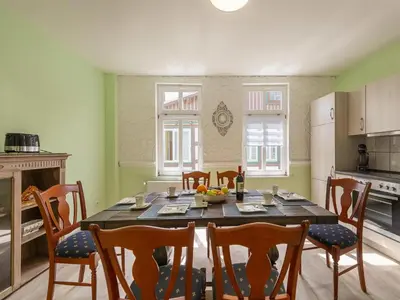 Küche/Küchenzeile in der Unterkunft Ferienwohnung Fachwerktraum, Wernigerode