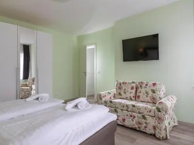 Ein Bett oder Betten in einem Zimmer der Unterkunft Apartment Schlossblick, Wernigerode
