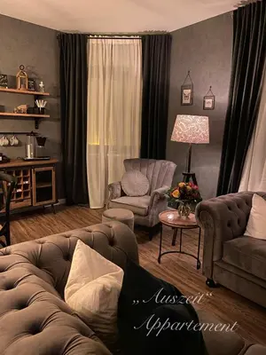 Ein Sitzbereich in der Unterkunft Auszeit-Appartement Wernigerode
