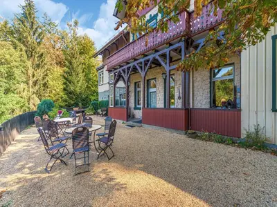 Ein Garten an der Unterkunft Rustic Apartment with Garden in Bad Harzburg Germany