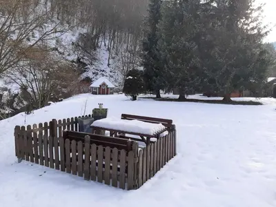 Haus am Wolfsbach im Winter