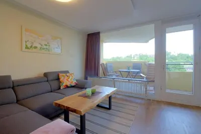 Ein Sitzbereich in der Unterkunft Apartment 449