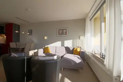 Ein Sitzbereich in der Unterkunft Apartment 257