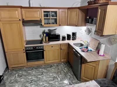 Küche/Küchenzeile in der Unterkunft Ferienhaus am Mühlgraben