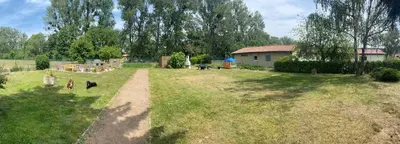 Ein Garten an der Unterkunft Ferienhaus am Mühlgraben