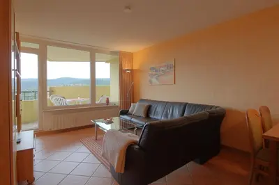 Ein Sitzbereich in der Unterkunft Apartment 452