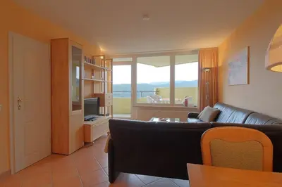 Ein Sitzbereich in der Unterkunft Apartment 452