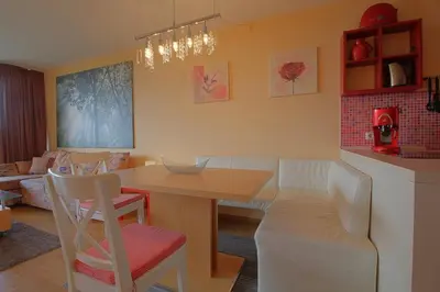Ein Sitzbereich in der Unterkunft Apartment 551