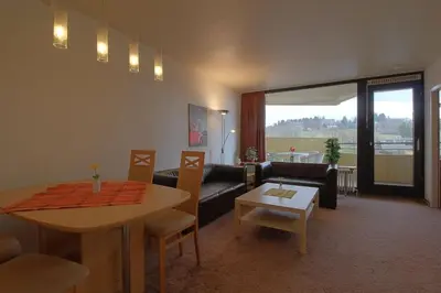 Ein Sitzbereich in der Unterkunft Apartment 428