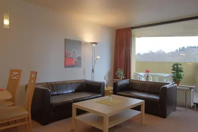 Ein Sitzbereich in der Unterkunft Apartment 428