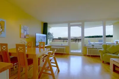 Ein Sitzbereich in der Unterkunft Apartment 570