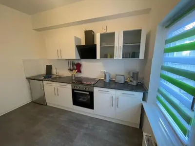 Küche/Küchenzeile in der Unterkunft Manu's Appartements