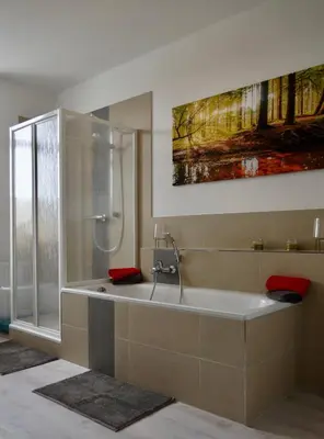 Ein Badezimmer in der Unterkunft Ferienwohnung Ostard 1