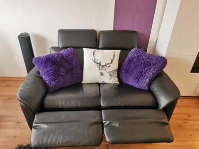 Ein Sitzbereich in der Unterkunft Fewo-Harz-Uraub