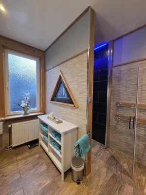 Ein Badezimmer in der Unterkunft Ferienwohnung by Hell & Dunkel