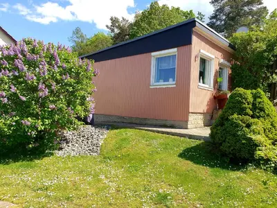 Ein Garten an der Unterkunft Ferienhaus am Osterberg
