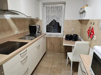 Küche/Küchenzeile in der Unterkunft Ferienhaus am Osterberg