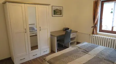Ein Bett oder Betten in einem Zimmer der Unterkunft Ferienwohnung Luise