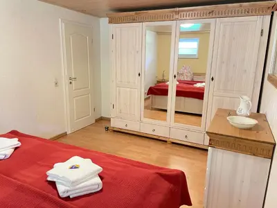 Ein Bett oder Betten in einem Zimmer der Unterkunft Ferienhaus Kurt