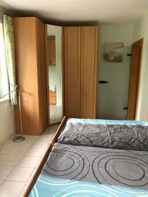 Ein Bett oder Betten in einem Zimmer der Unterkunft Alpaka Haus Sanssouci Tanne Oberharz