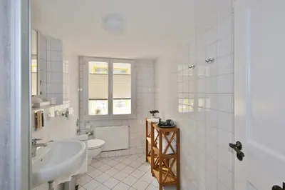 Ein Badezimmer in der Unterkunft Ferienwohnung im Marktkirchhof