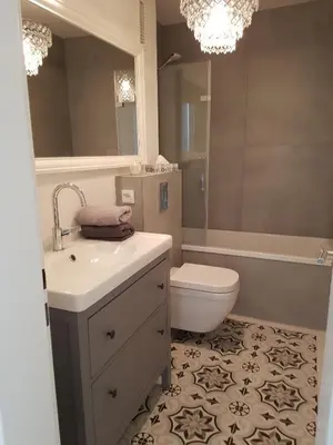 Ein Badezimmer in der Unterkunft Ferienwohnung Wiesengrund