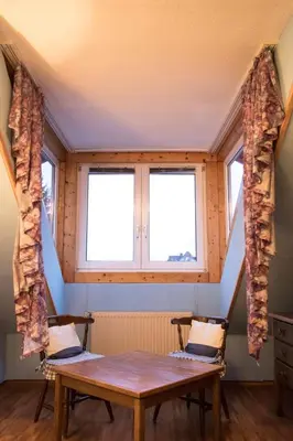 Ein Sitzbereich in der Unterkunft Ulrichshof